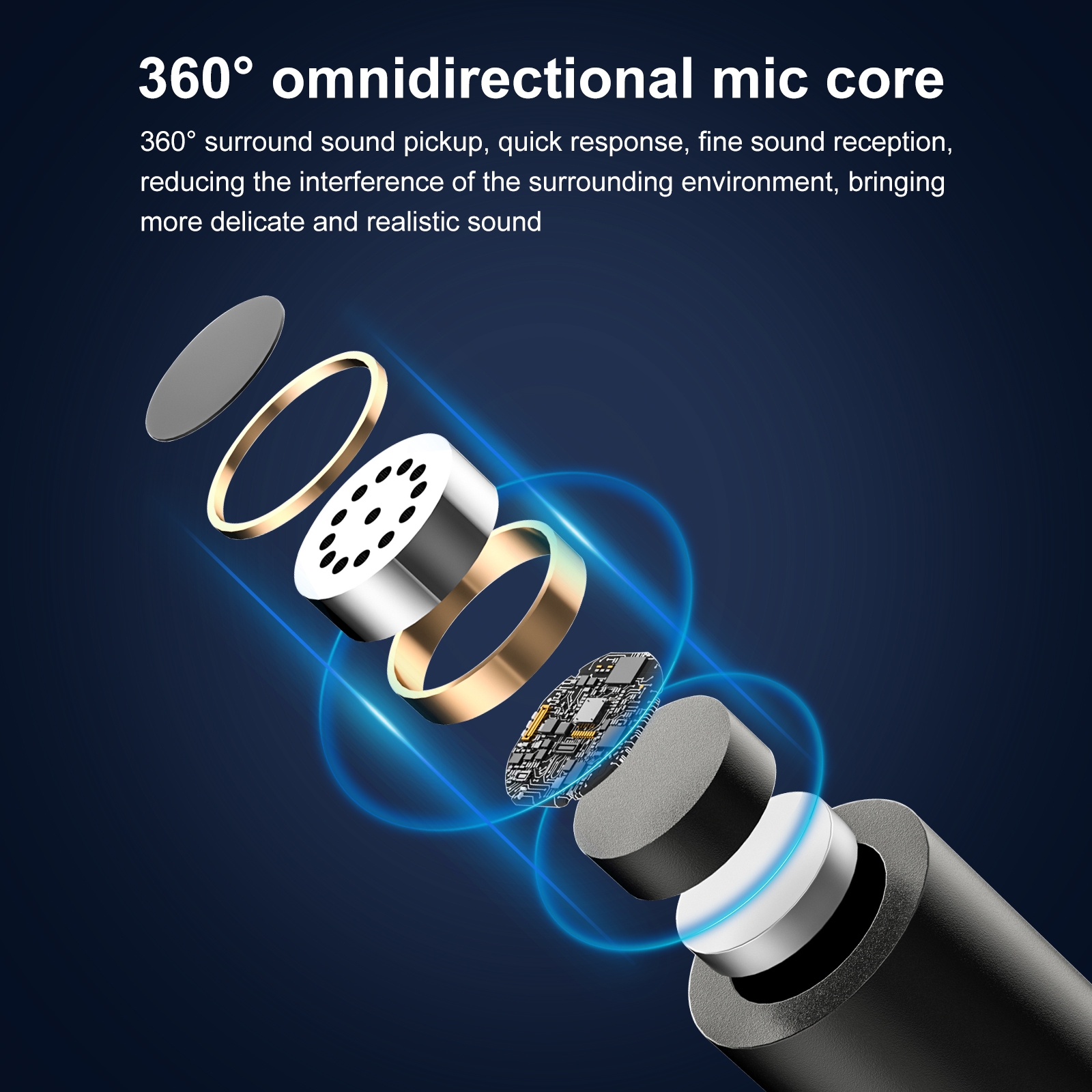 PULUZ PU3151B One-Trigger-Two Mini 2.4G Wireless Microphone System Clip-on Mic Replacement for Type-C Android Smarphones Tablets. 