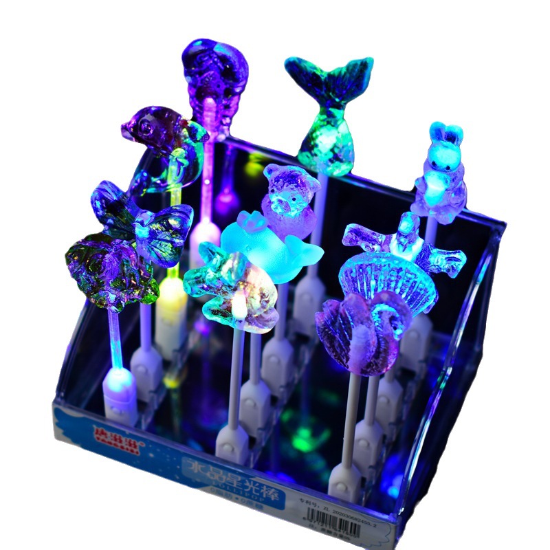 Tang Zizi Luminous Lollipop Wholesale Bar ktv Good-looking Internet-Famous Crystal Sugar Unicorn Fishtail Flash Sugar. 
