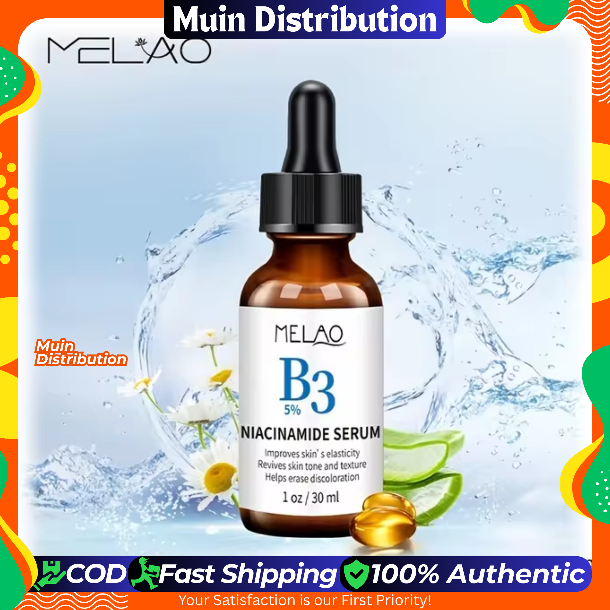 MELAO B3 5% Niacinamide Serum for Face - 30 ml