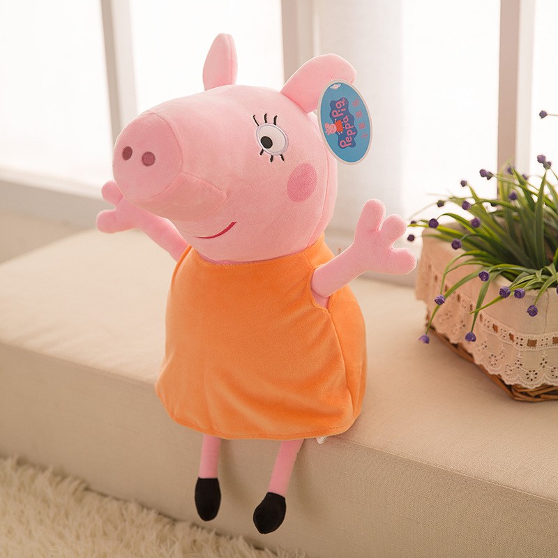 6pcs Cute Peppa Pig George Mummy Daddy Plush Toy Stuffed Doll Kids