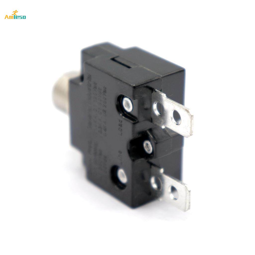 5Amp Manual Reset Thermal Circuit Breaker Overload Switch with Black Cap. 
