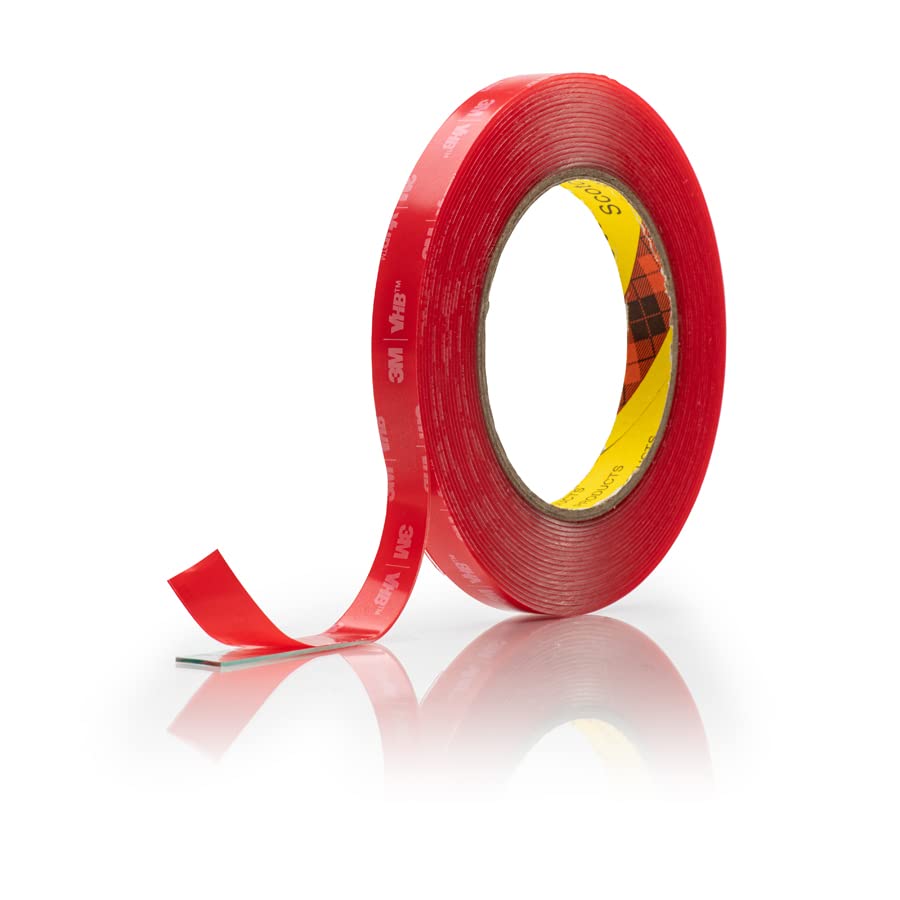 Double Sided Tape, Mini Size Heavy Duty Super Strong Two Sided Adhesive Transparent Clear Tape, Made of 3M VHB Tape, Width Waterproof mounting Foam Tape for Indoor and Outdoor use. 