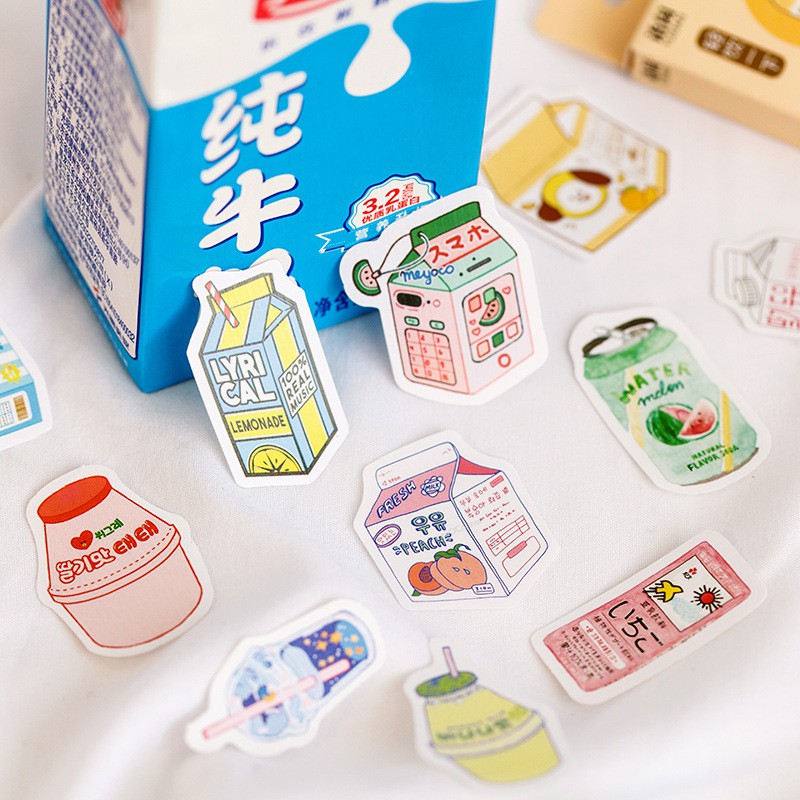 46Sheets/Box Pink Girl Sticker Creativity Scrapbook Design Stationery. 