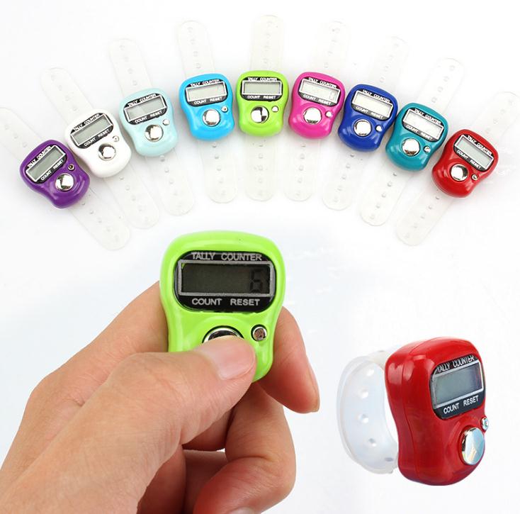 5-Digit Digital Ring Finger Hand Tally Counter (Multi-Color). 