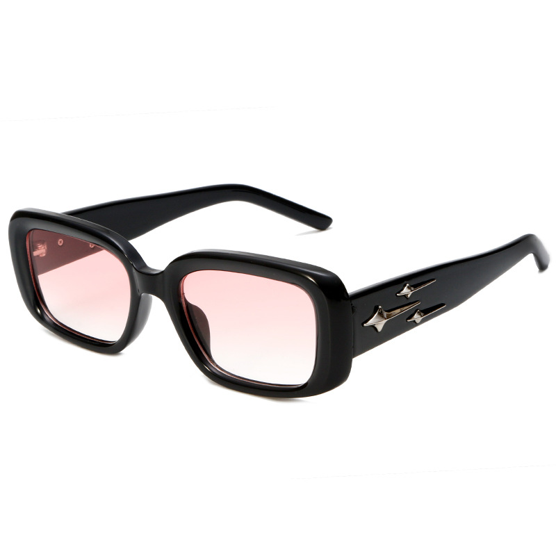 European and American square meteor retro GM sunglasses for women, trendy Korean version with round face, slim and high-end 2023 new sunglasses