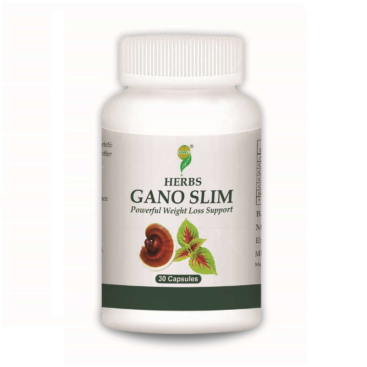 Gano Slim Powerful weight loss support 30 Capsules