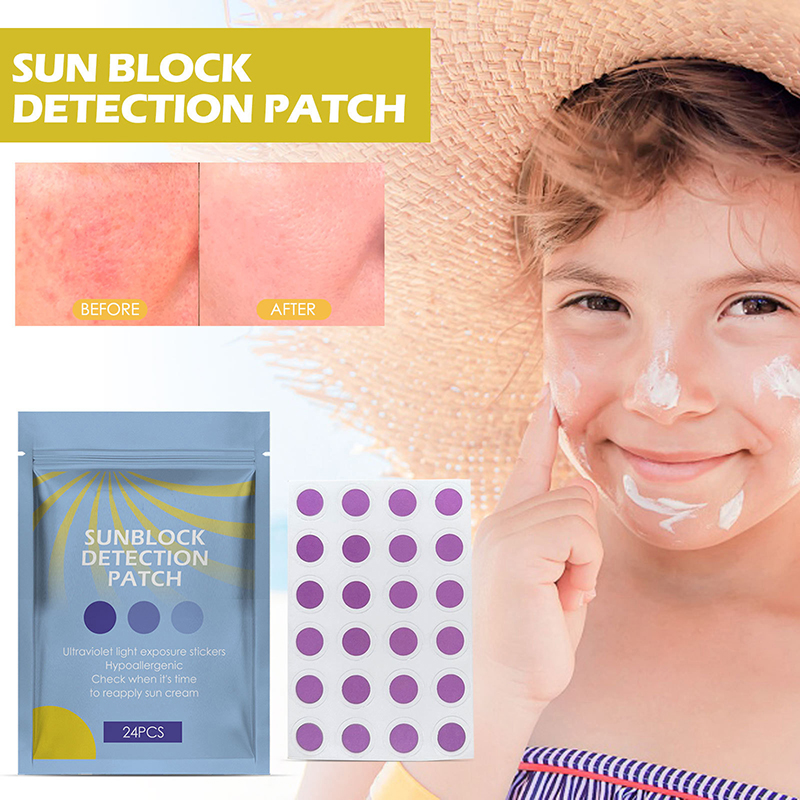 24pcs Uv Detecting Patches Uv Test Stickers Uv Stickers Sunscreen Effect Test Sticker Sun Protection Reminder Safe Sunscre Creek