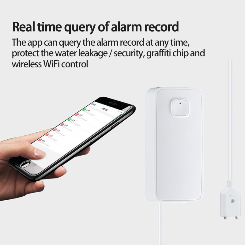 Tuya Smart Life Water Leakage Alarm Independent Wifi Leak Sensor Detector Flood Alert Overflow Home Security Automation System. 
