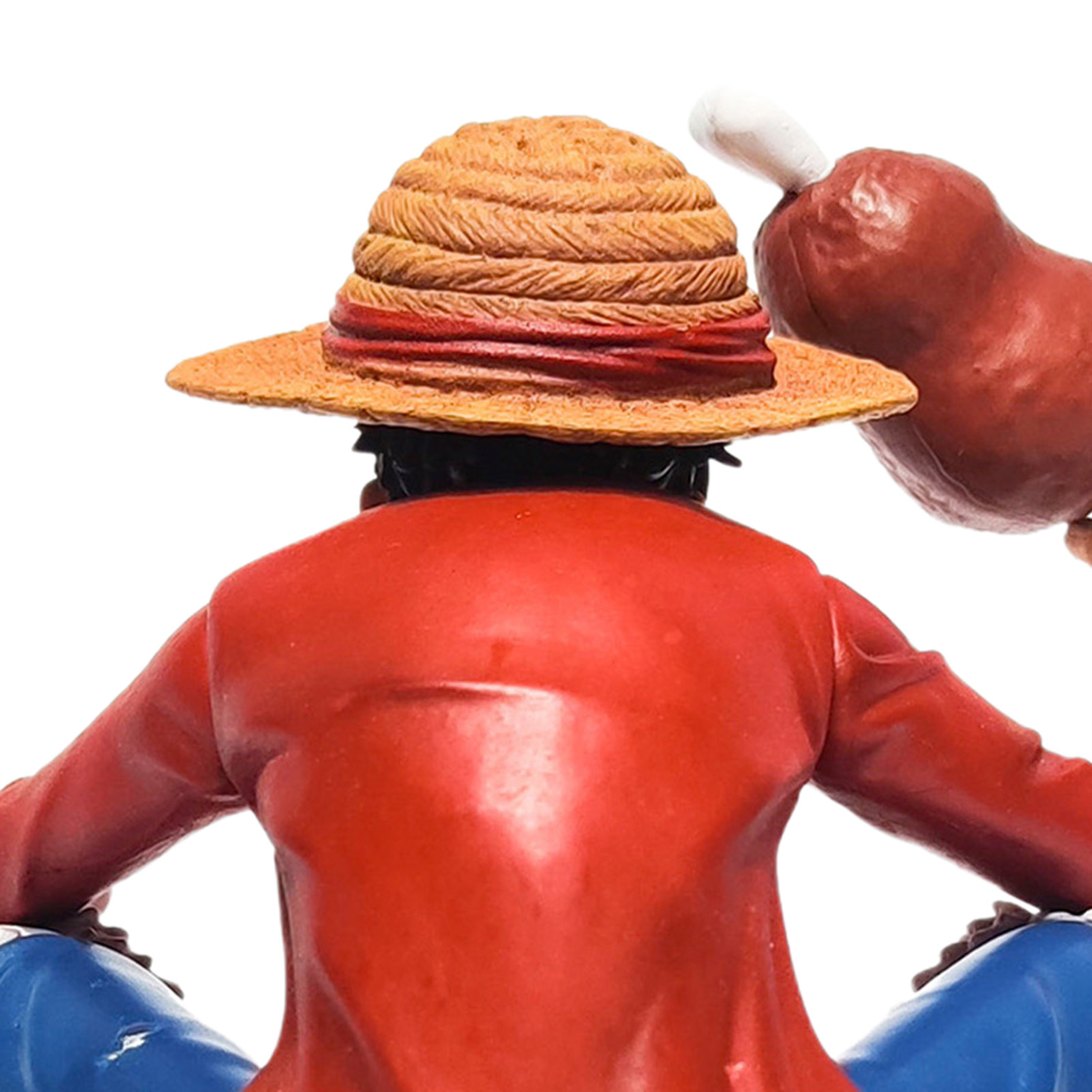 Figurine Model Wear-resistant One Piece Anime Squatting Luffy Desktop Decoration. 