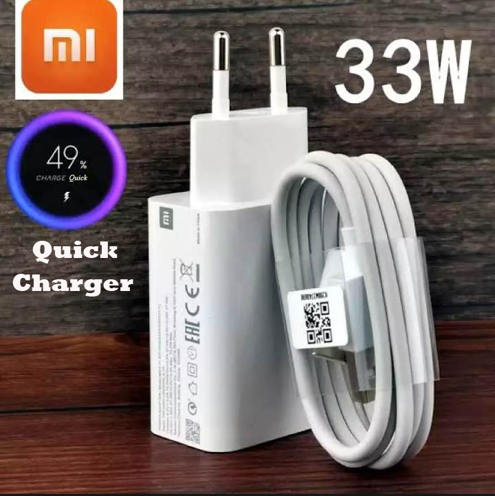 Xiaomi 33W Fast Charger Full Kit Type C Cable For Mi 10 9 10T Lite POCO X3 NFC Redmi K40 Note 9 10 Pro