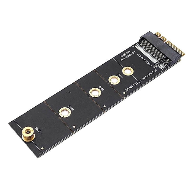 M2 NVME KEY-M to A/E Expansion Adapter Support for .2 SSD 2230-2280 WiFi Interf T3EB. 