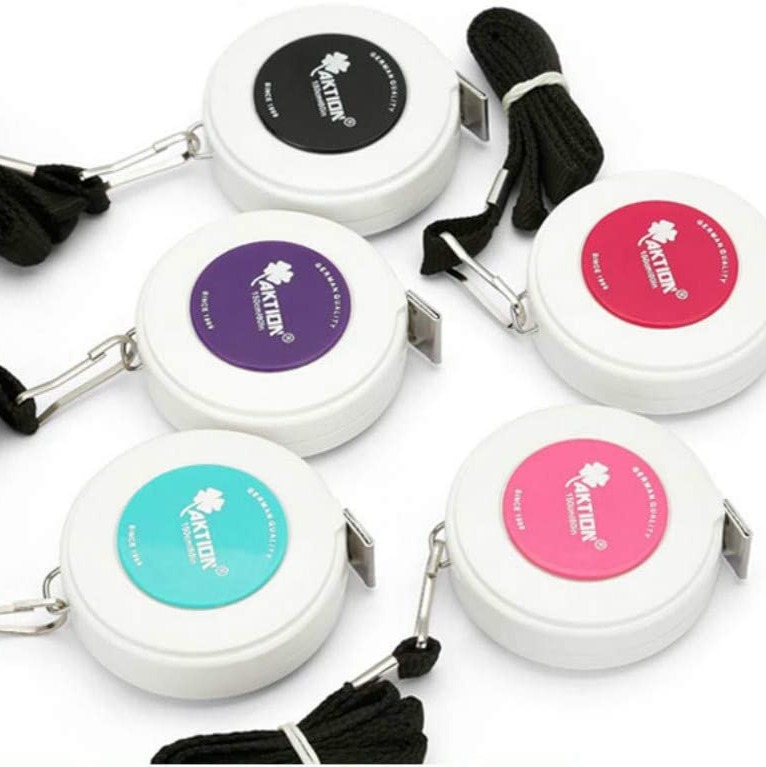 Aktion Measure Retractable Flexible Ruler Small Measuring Tape for Body Measurement and Big Sewing for Tailors 60 Inch 150 cm (Big size) - 01pcs only. 