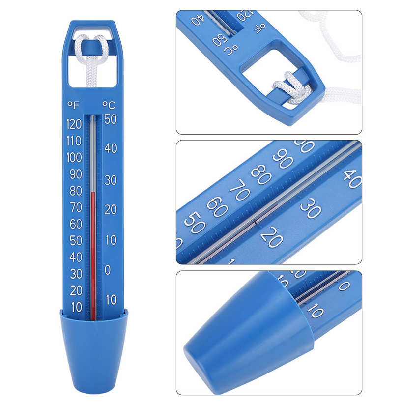 2Pcs 24.5x4.2cm Swimming Pool Floating Thermometer Temperature Meter for SPA Sauna Hot Spring. 