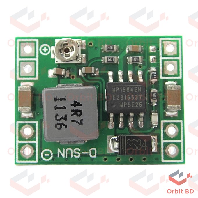 DC DC Step Down MP1584 Buck Converter Adjustable Module 4.5V-28V To 0.8V-20V 3A MP 1584 Power Supply Module Ultra Small For Arduino. 