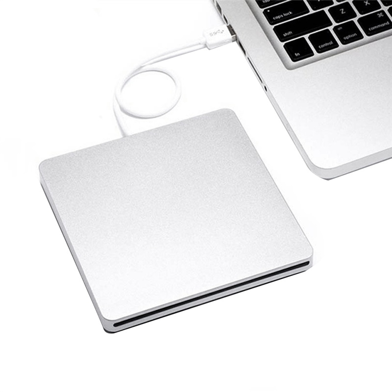External DVD Drive USB 2.0 Portable DVD Drive DVD Burner for Laptop Macbook Pro Air Windows 7/8/10 Silver. 