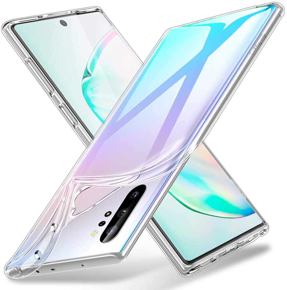 Samsung galaxy note 10 plus 5g এর জন্য সিম্পল হাই এন্ড সিলিকন কভার-স্বচ্ছ