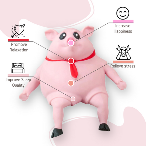 Piggy squeeze toy pig stretching squishy toy stretch squeeze stress squishy toy soft squeeze toy stretch toy. 