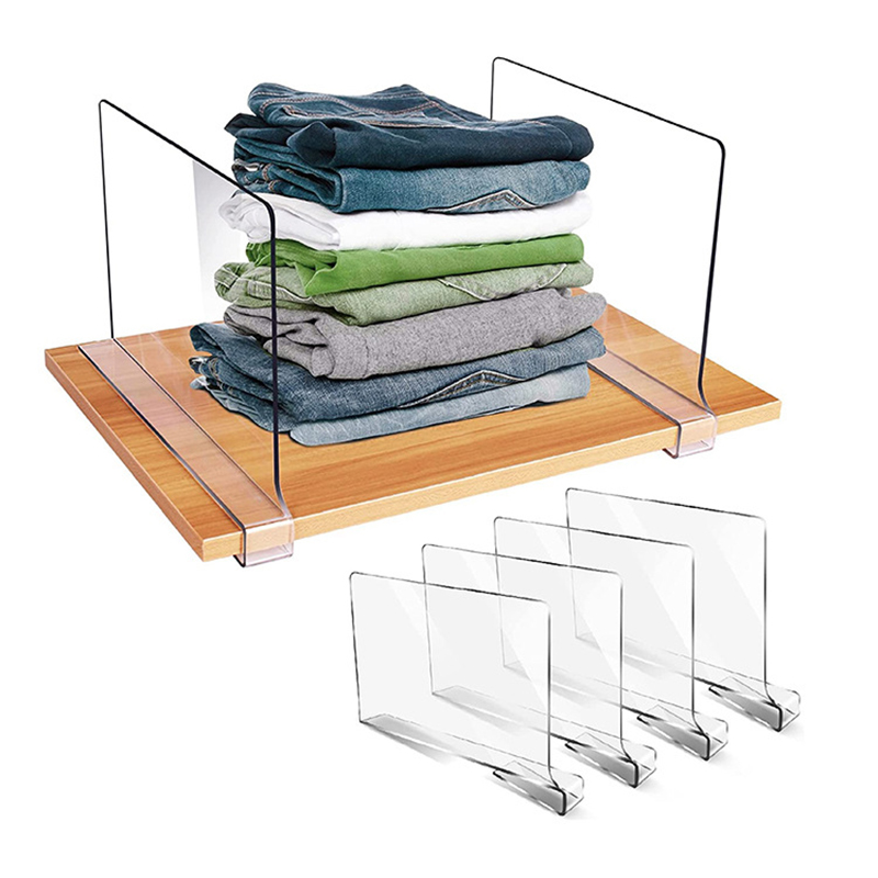 Transparent Acrylic Wardrobe Storage Rack Home Bookcase Partition Podazz. 