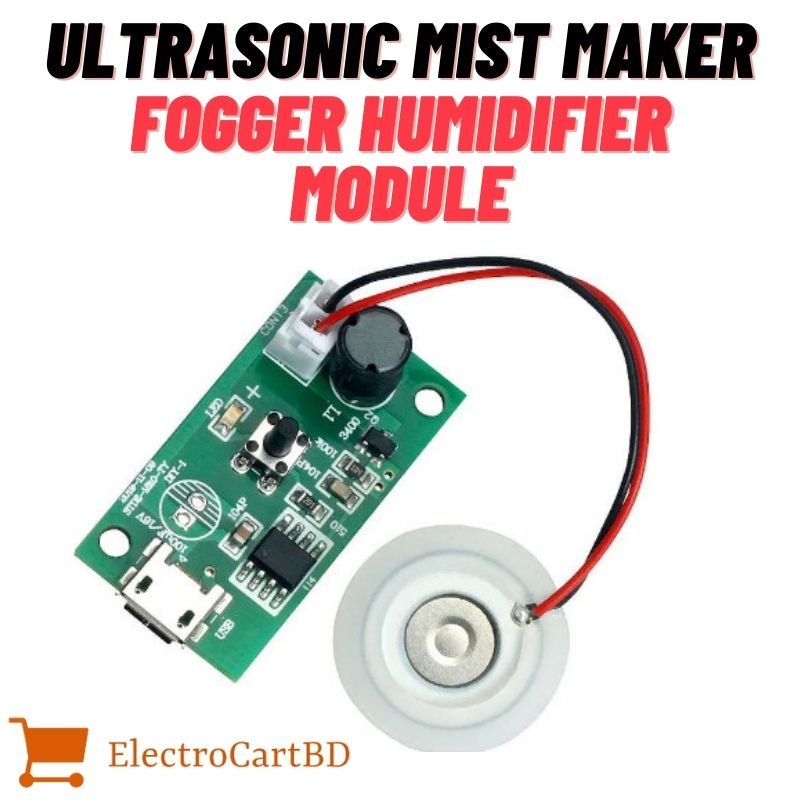 Ultrasonic Mist Maker Atomizing Fogger Humidifier Module D20mm Mist ...