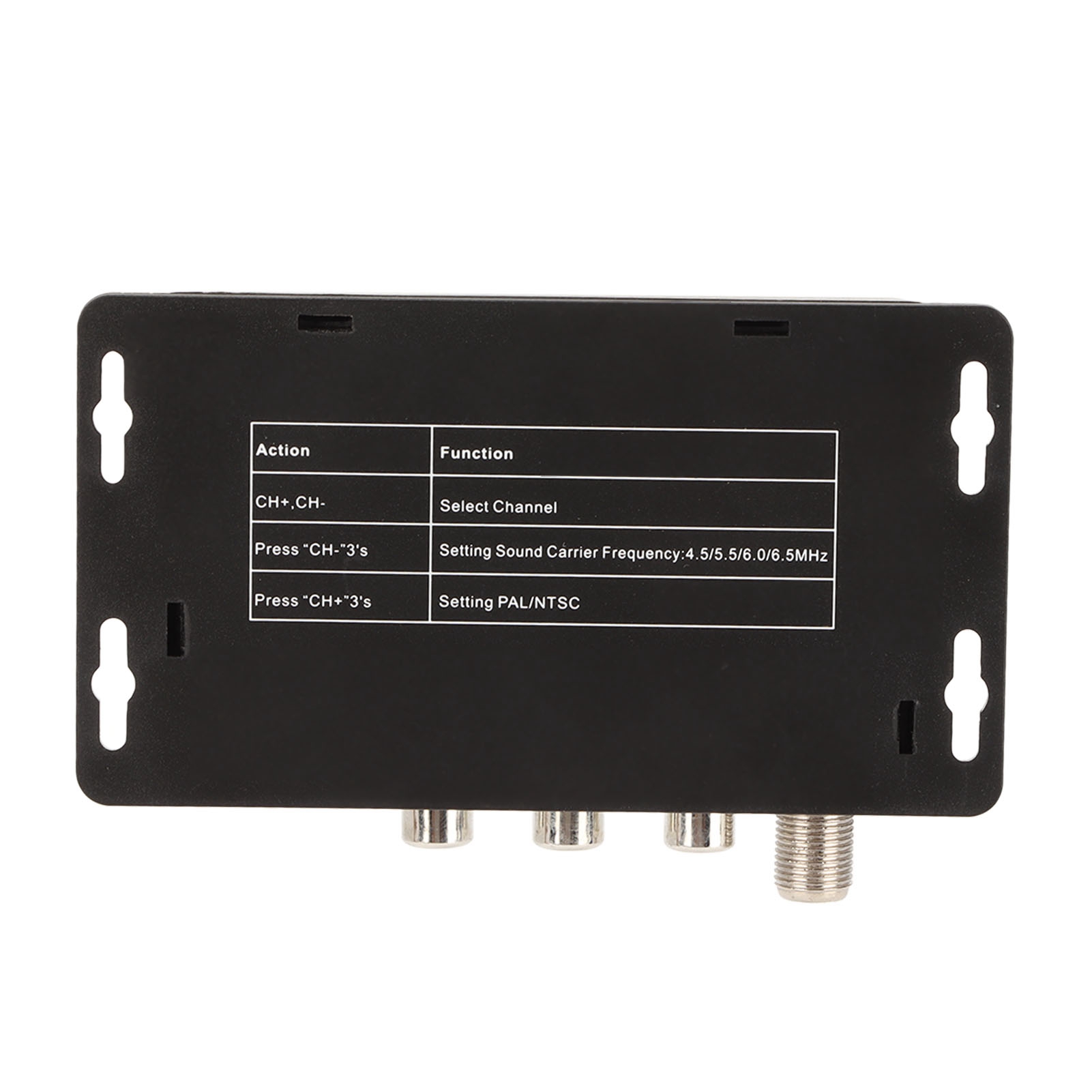 RF Modulator, AV To RF Convertor Wide Frequency Range PAL NTSC Professional for Set Top Box for DVD. 