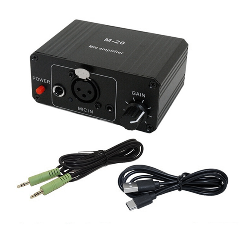 Dynamic Microphone Condenser Mic Amplifier M-20 Audio D