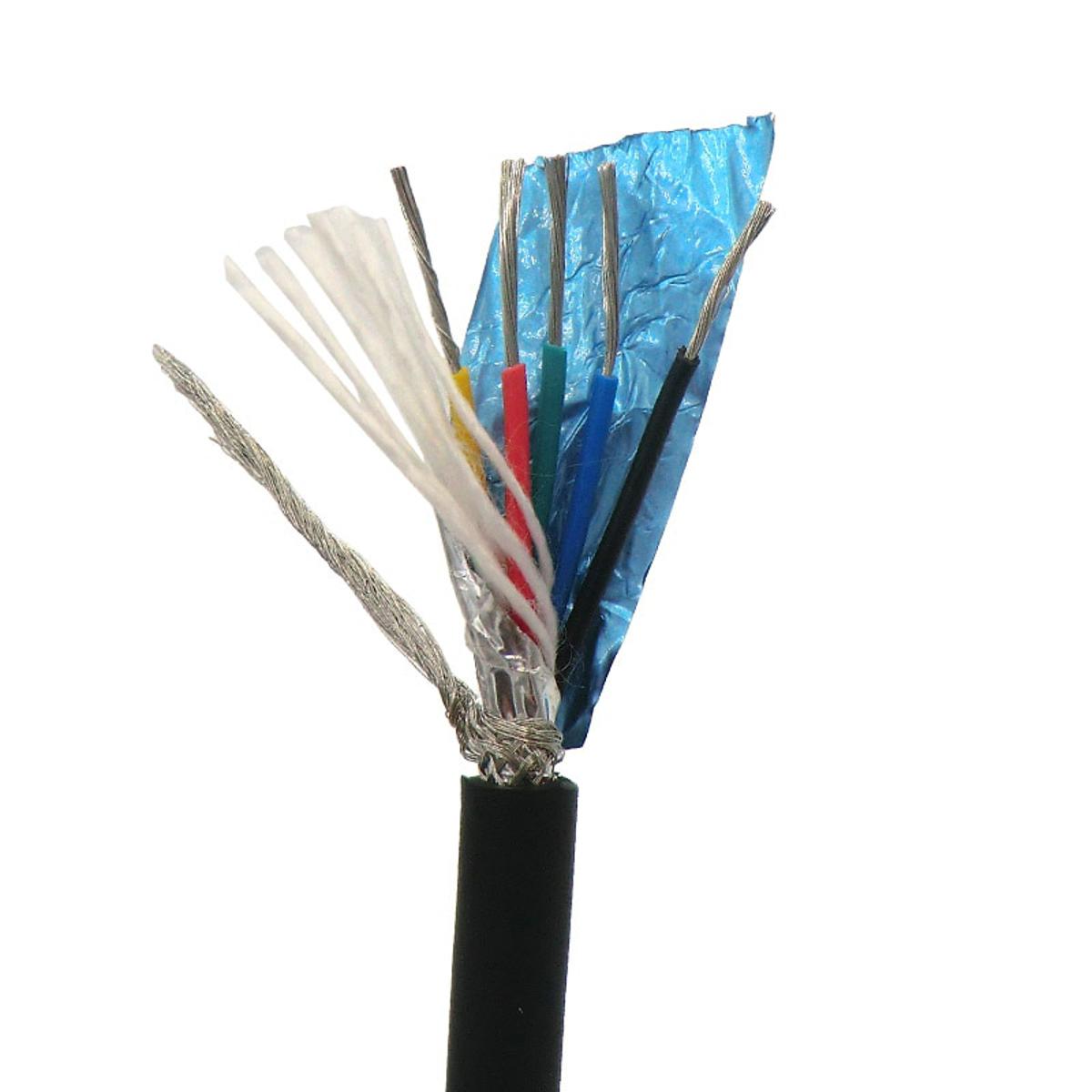 【VisioN Shop】5 Core Flexible Shielded 0.14,0.2,0.3mm² Control Wire  Tinned Pure Free 5m
