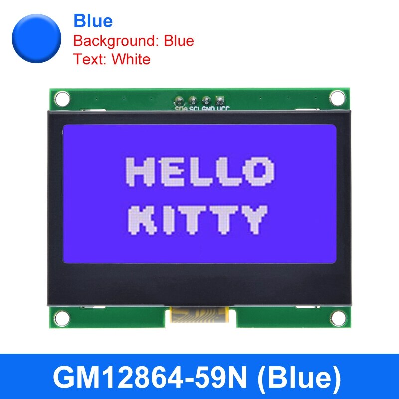 12864 IIC LCD Module 128X64 I2C ST7567S COG Graphic Display Screen Board LCM Panel 128x64 Dot Matrix Screen For Arduino - 317924747. 