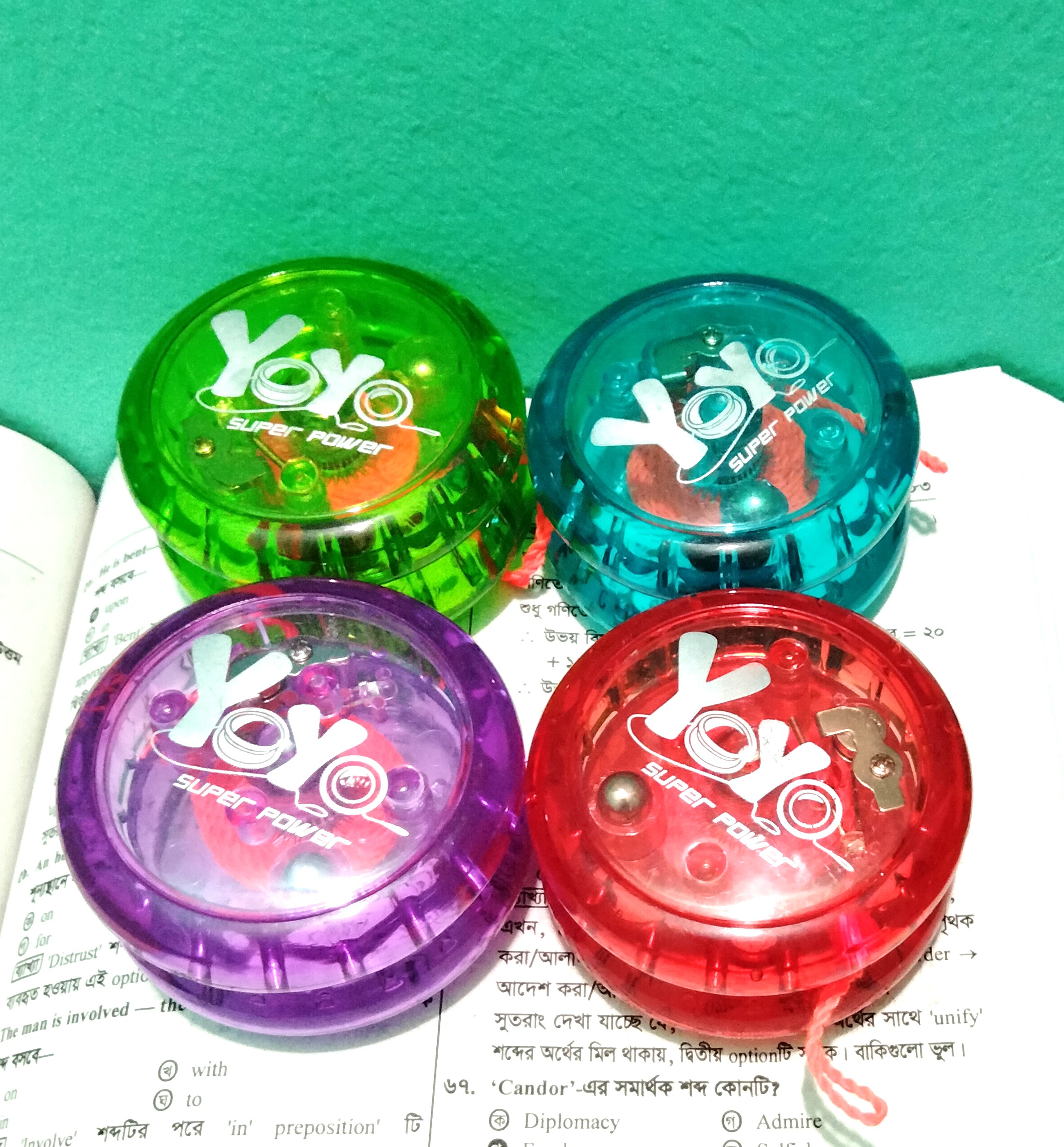 Big Size super power colorful yoyo toys YOYO High quality classic yoyo with LED Light. 