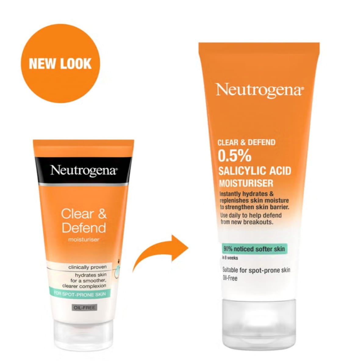 Neutrogena Clear & Defend 0.5% Salicylic Acid Oil Free Moisturiser, 50ml. 