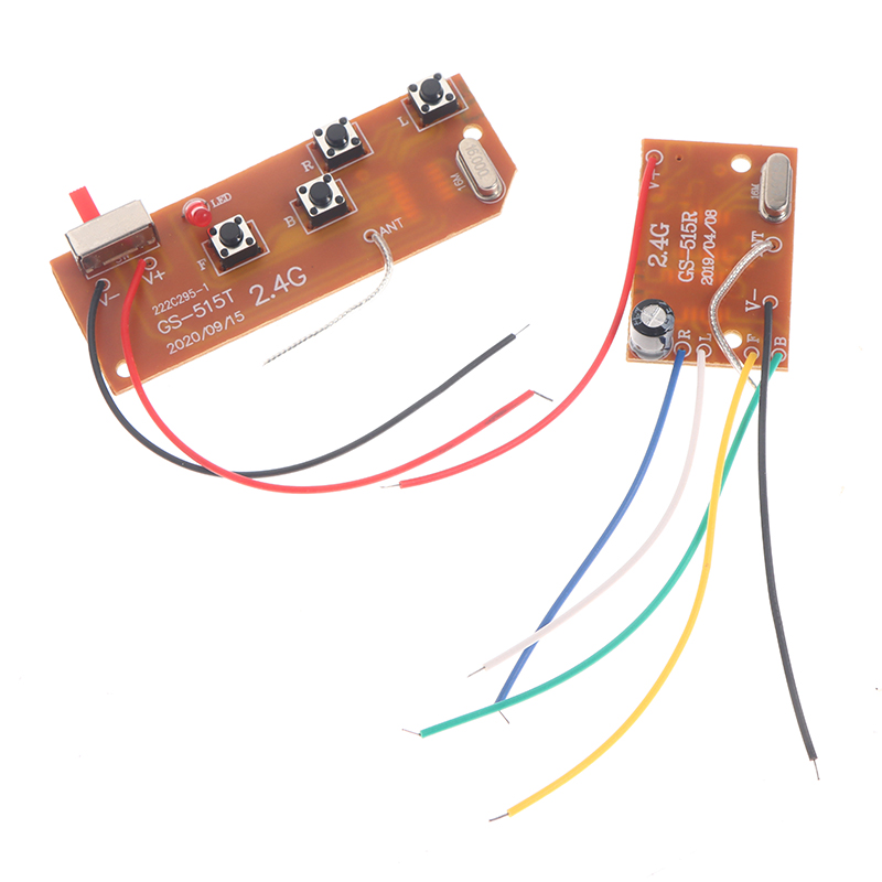 2.4G 4CH RC Remote Control 27MHz Circuit PCB Transmitter Receiver Board with Antenna Radio for RC Car Truck Conbo. 