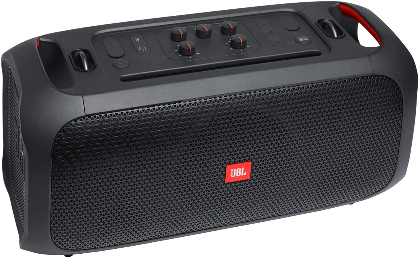 JBL PartyBox On-The-Go Portable Party Speaker with Microphone. 