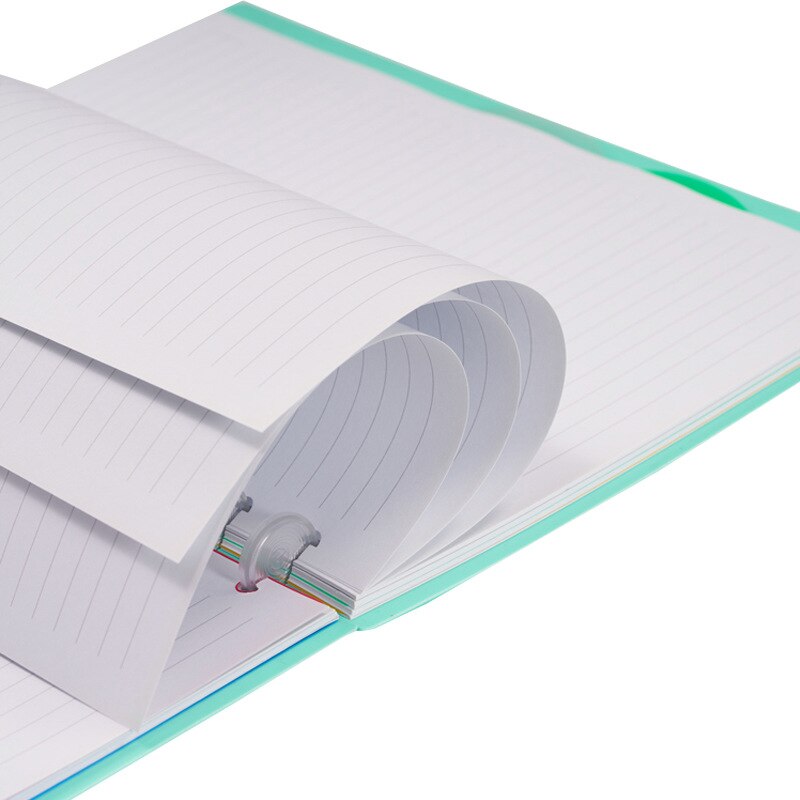 【happy one】Fromthenon A4 Mushroom Holes Refill Ring Notebook Paper Blank Grid Line Disc-bound System Diary Accessories. 