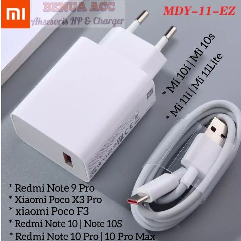 Mi 33W SonicCharge 2.0 USB Charger|Wall Charger Adapter with USB to Type-C Cable Included|Fast Charging|QC Charging|(Adapter + USB to Type C Cable)