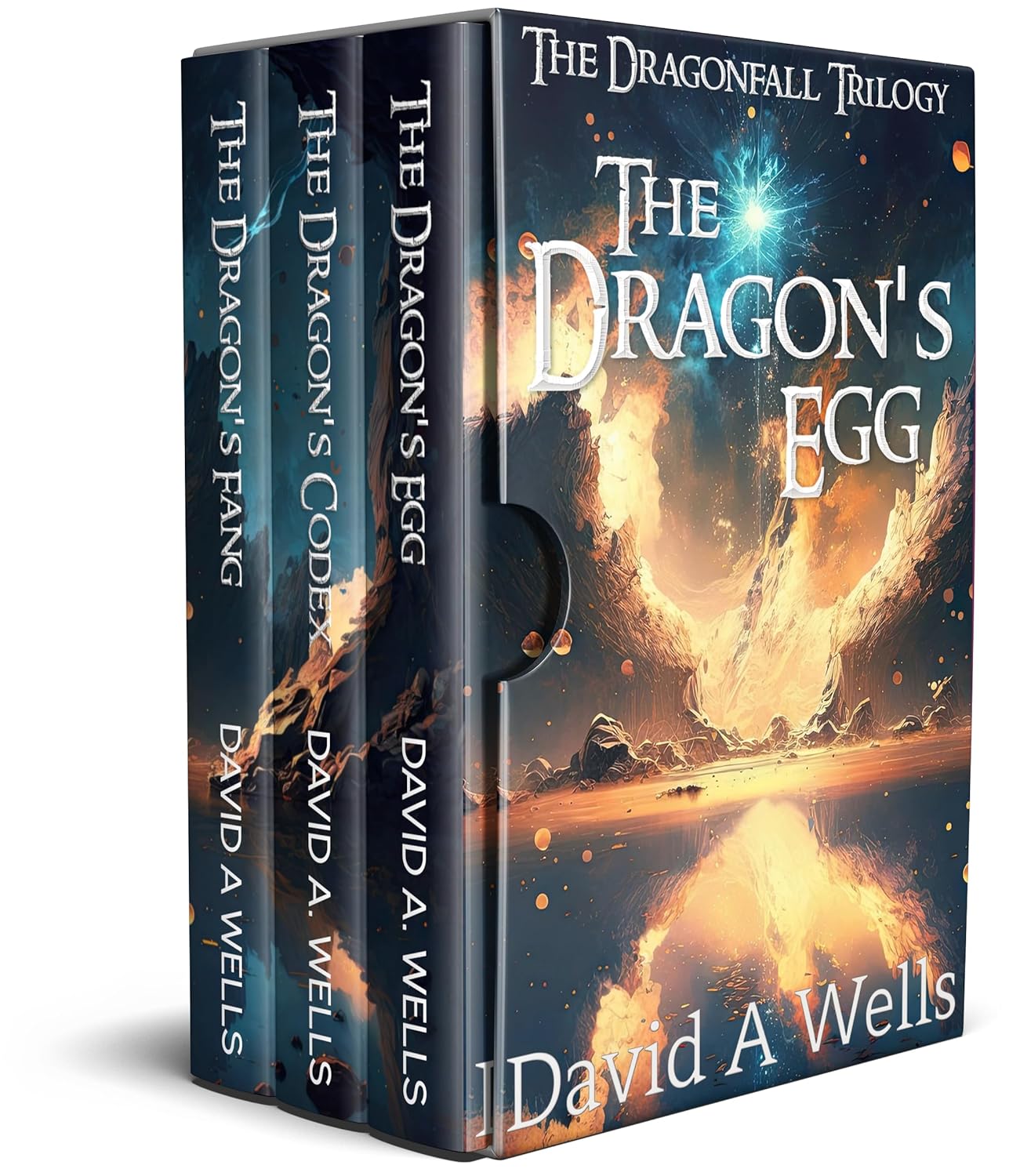 The Dragonfall Trilogy - 3 Books Set by David A. Wells