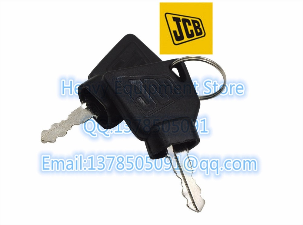 2 Pcs Ignition Start Key Switch Starter key For JCB 3CX Excavator JCB Bomag Excavator Key Most JCB Digger Replacement Parts. 