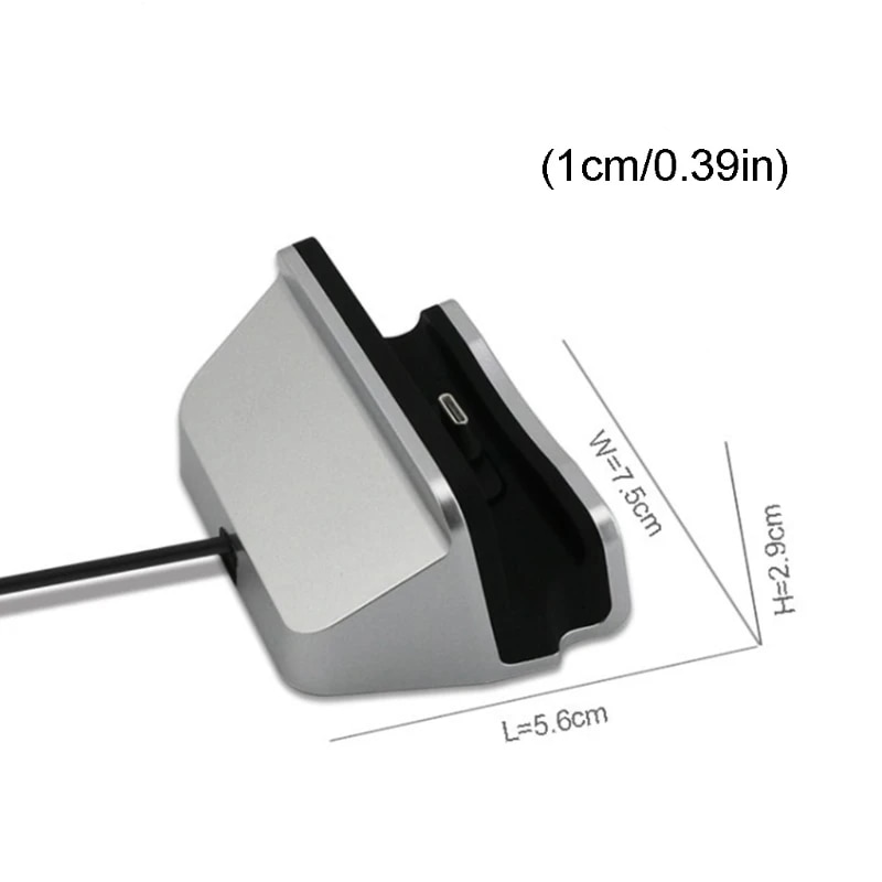 Type-C Fast Charging Dock Station Desktop USB C 3.1 Docking Charger with Cable for Huawei P9 Plus Smart Cell Phone. 