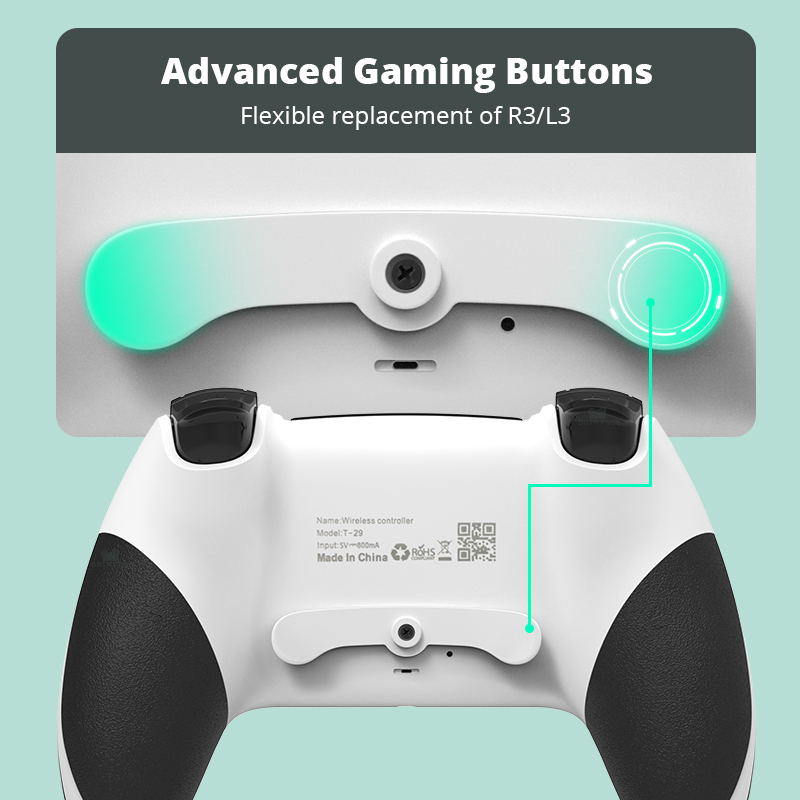 DATA FROG Bluetooth-compatible Wireless Controller For PS4 Gamepad For PC Joystick For PS4/PS4 Pro/PS4 Slim Game Console. 