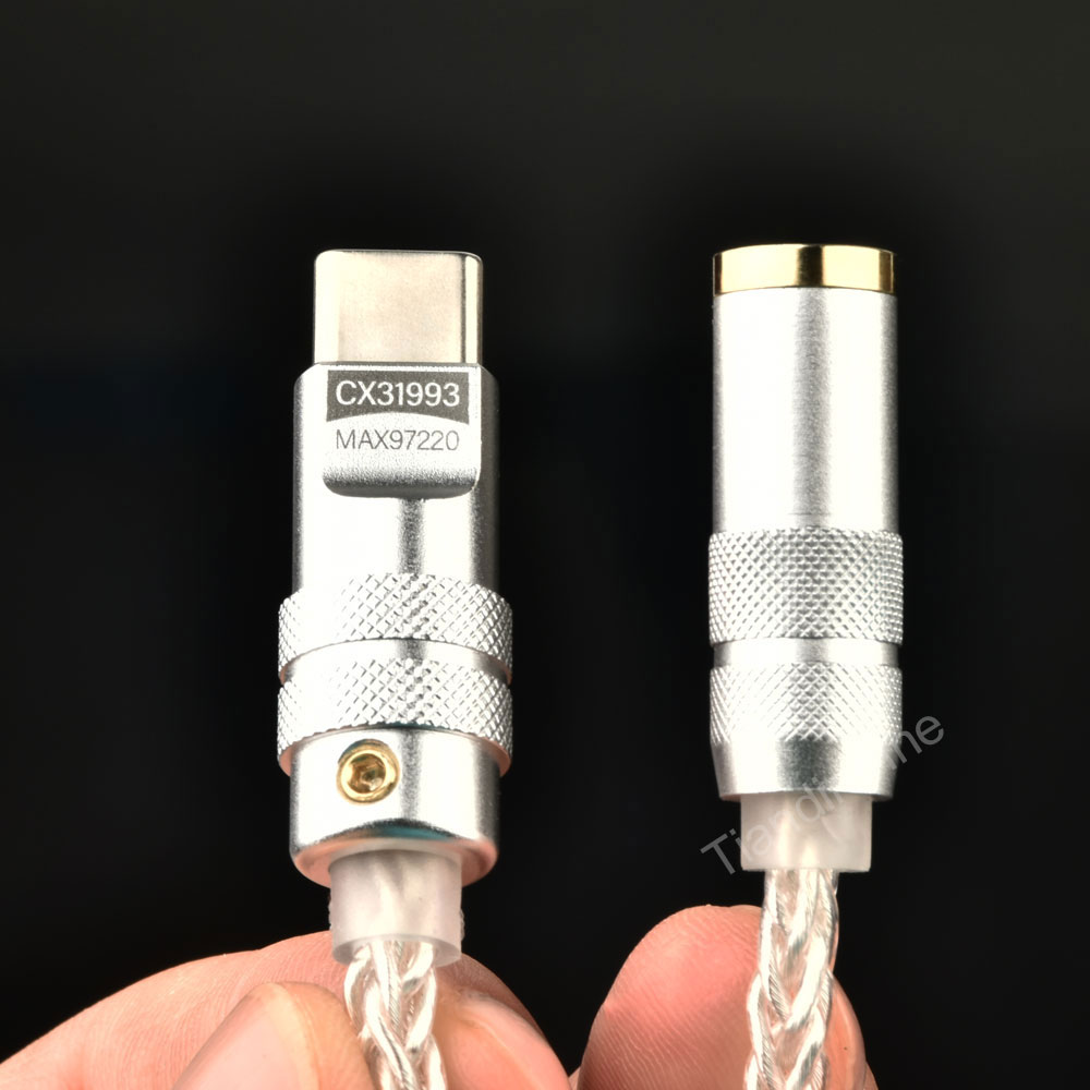 Upgraded Digital Audio Amplifier CX31993 MAX97220 Dual Chip type-c-3.5mm AMP HiFi Audio Adapter 32Bit/384kHz DAC For iphone15. 