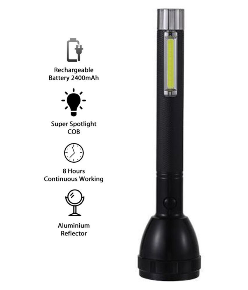 Big Size High Quality Rechargeable LED Torch Light. 