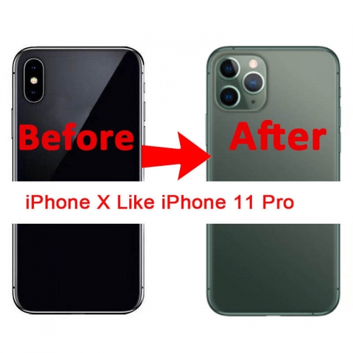 Lens Sticker Back Protector Film Modified Camera Cover Alloy Case For IPhone X XS MAX XR Seconds Change 11/ PRO/ MAX. 