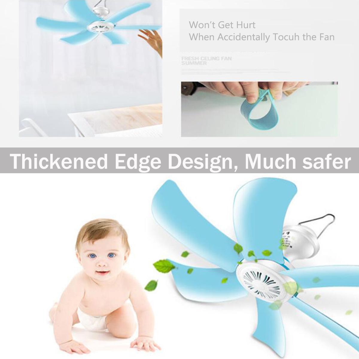 Clearance Sale 40cm Portable 6 Blades Mini Ceiling Fan Low Noise