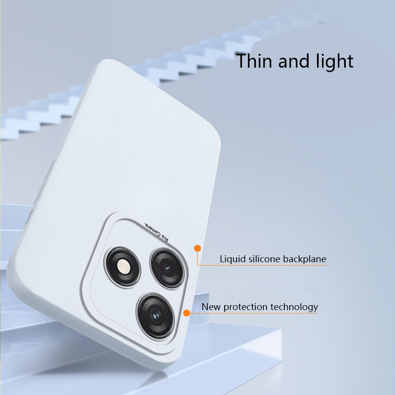 Tokifu For Tecno Spark 10C Casing The New Liquid Silicone Angel Eyes Phone Case Full Anti-fall Shockproof Back Cover. 