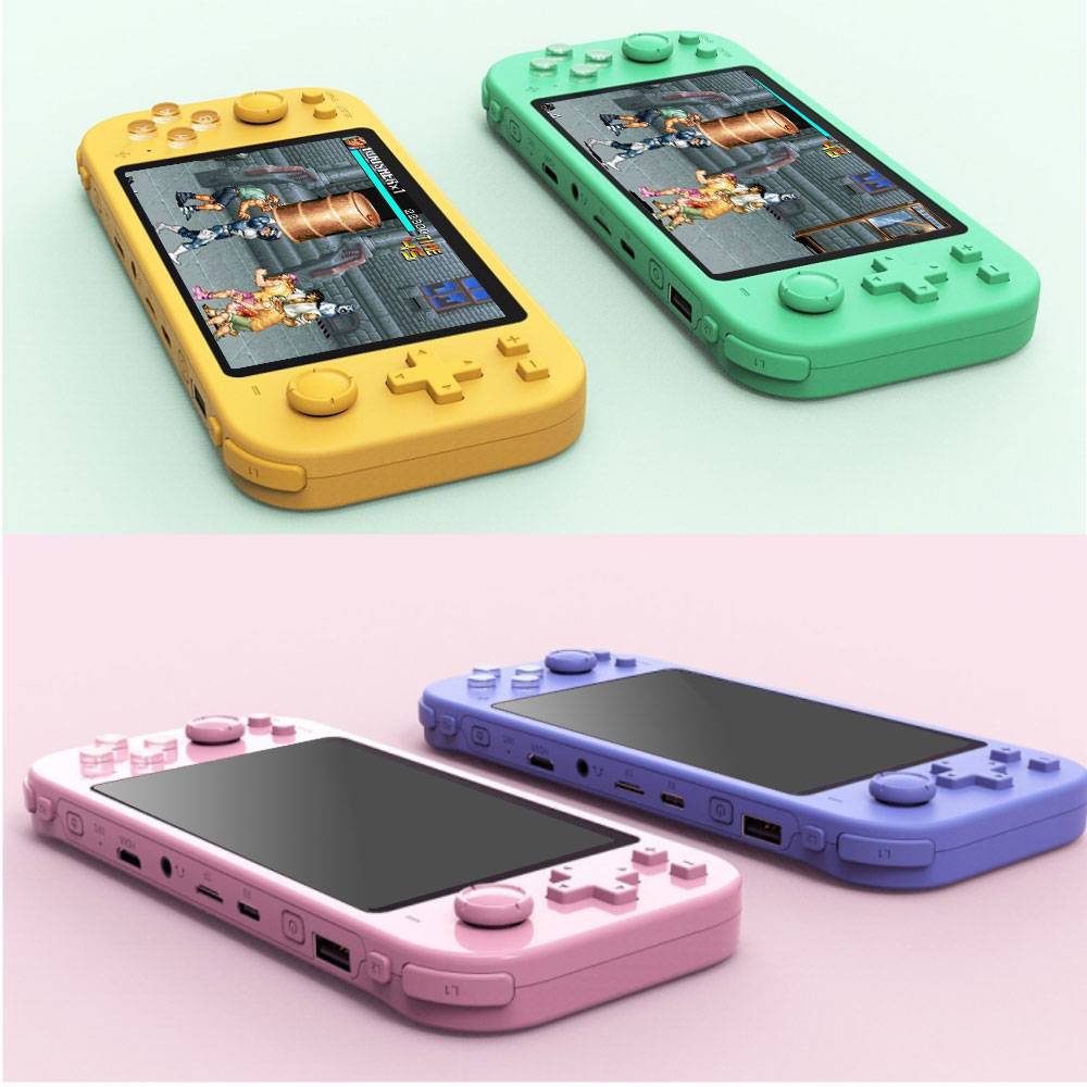 HXSJ GR3000 Handheld Game Players 5 Inch Screen Retro Game Console 8GB No Repeat 2500 Free Games For PS1/MAME/Arcade Video Gaming. 
