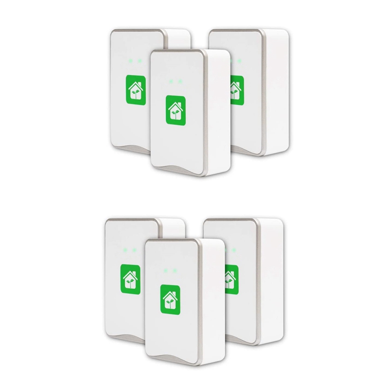 Negative Ion Generator Pluggable Air Purifier with Highest Output - Up to 32 Million Negative Ions/Sec, 6 Pack US Plug. 