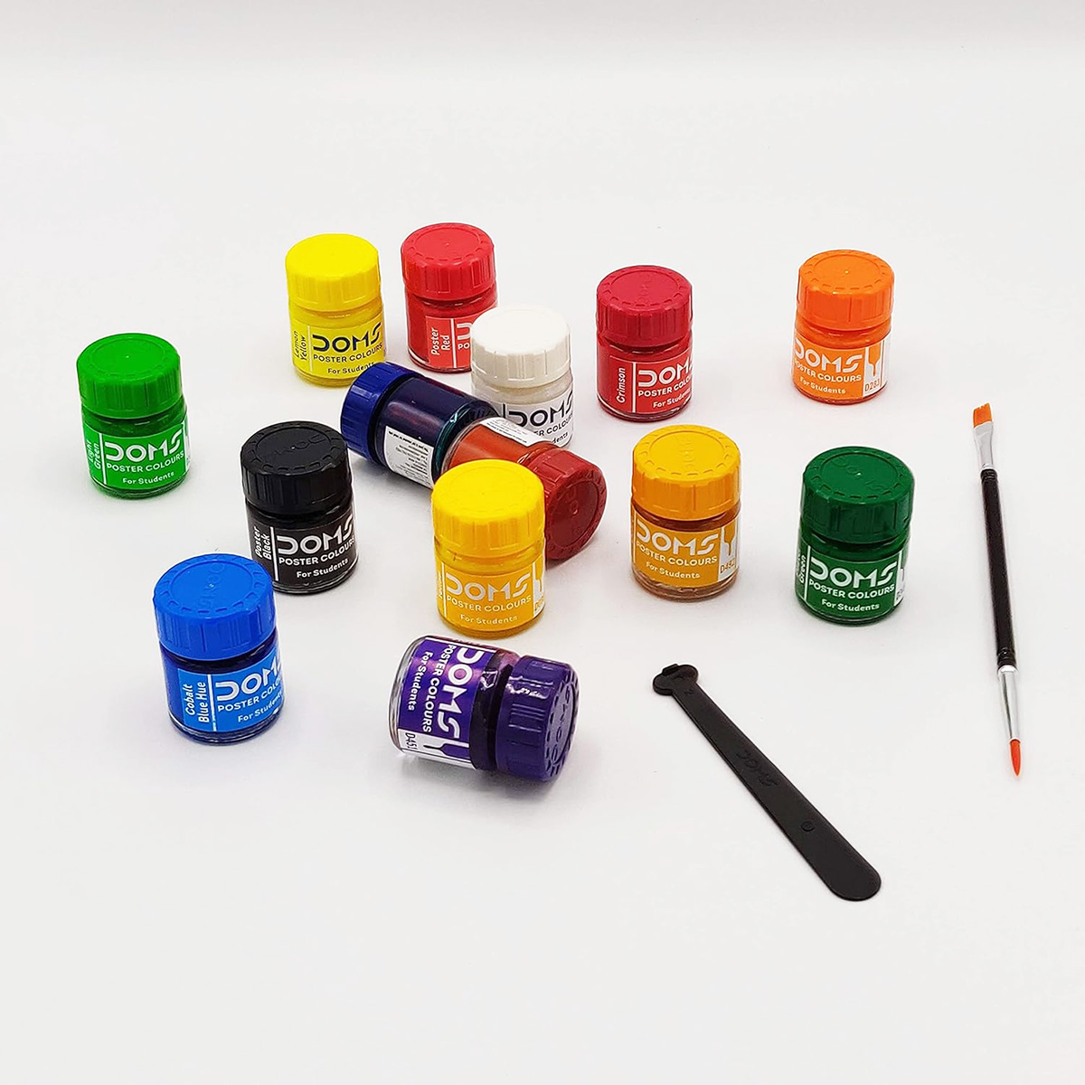 DOMS Poster Colour 6/12/14 color box Paint for artists. 
