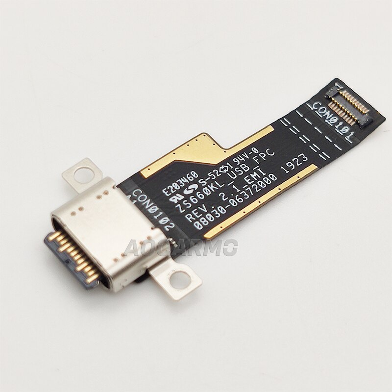 Aocarmo For ASUS ROG Phone 2 Type-C USB Charger Dock Charging Port Connector Flex Cable ROG Phone II ROG2 ZS660KL. 