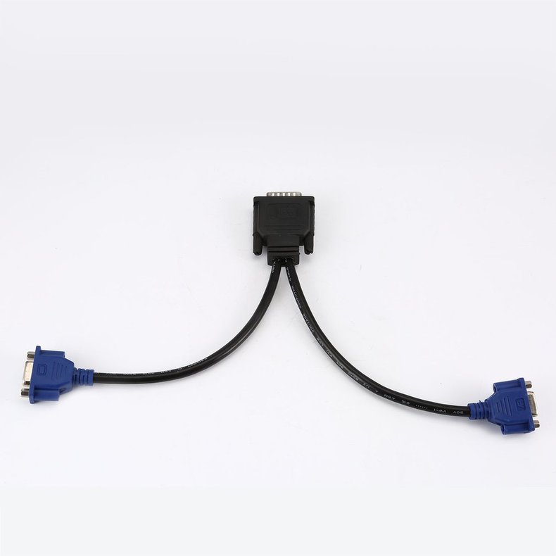 DMS-59 to 1 x DVI&1 x VGA Y Cable DMS 59 to VGA Monitor Splitter Cable. 