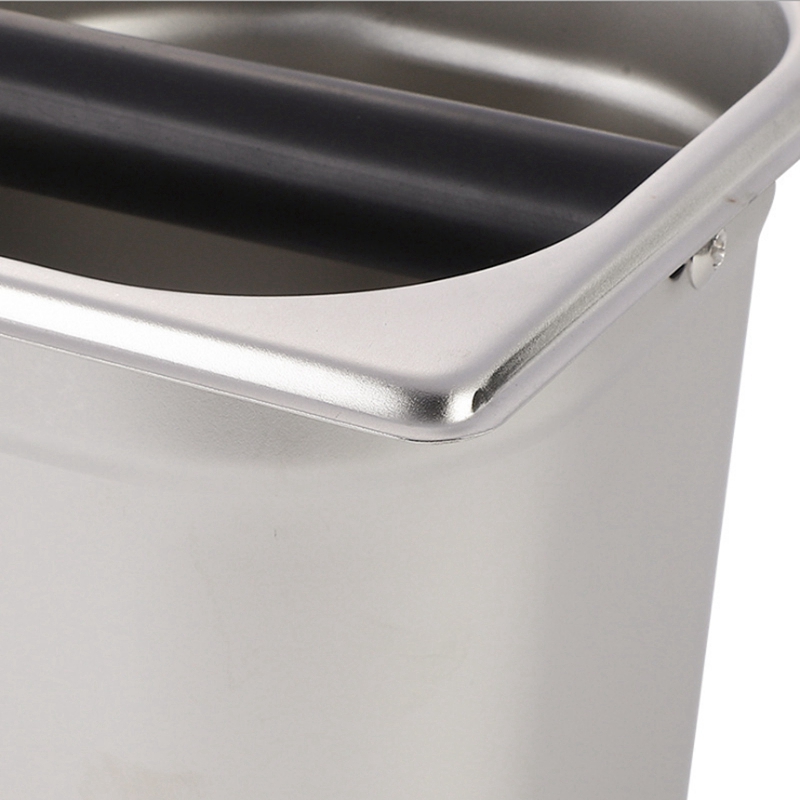 Coffee Knock Box, Stainless Steel Espresso Knock Box Built-in Container for Coffee Ground,Knock Box Espresso. 