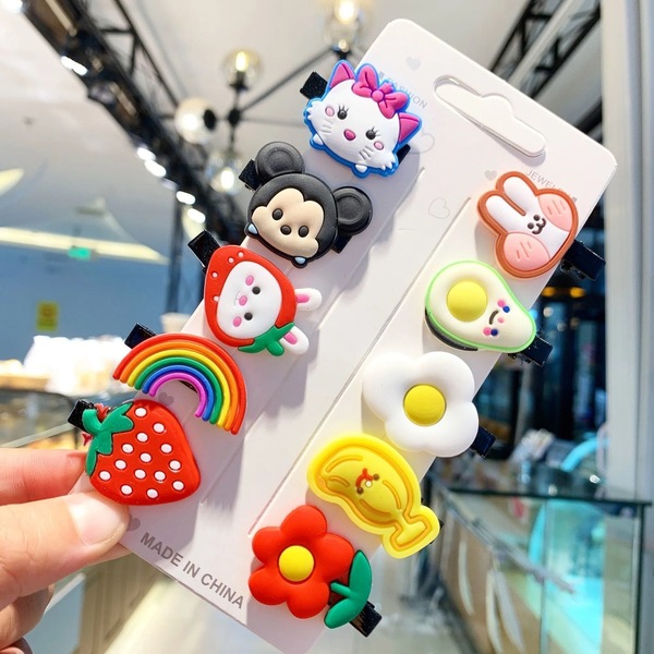 Super cute children hair clip girl baby ice excitement does not hurt