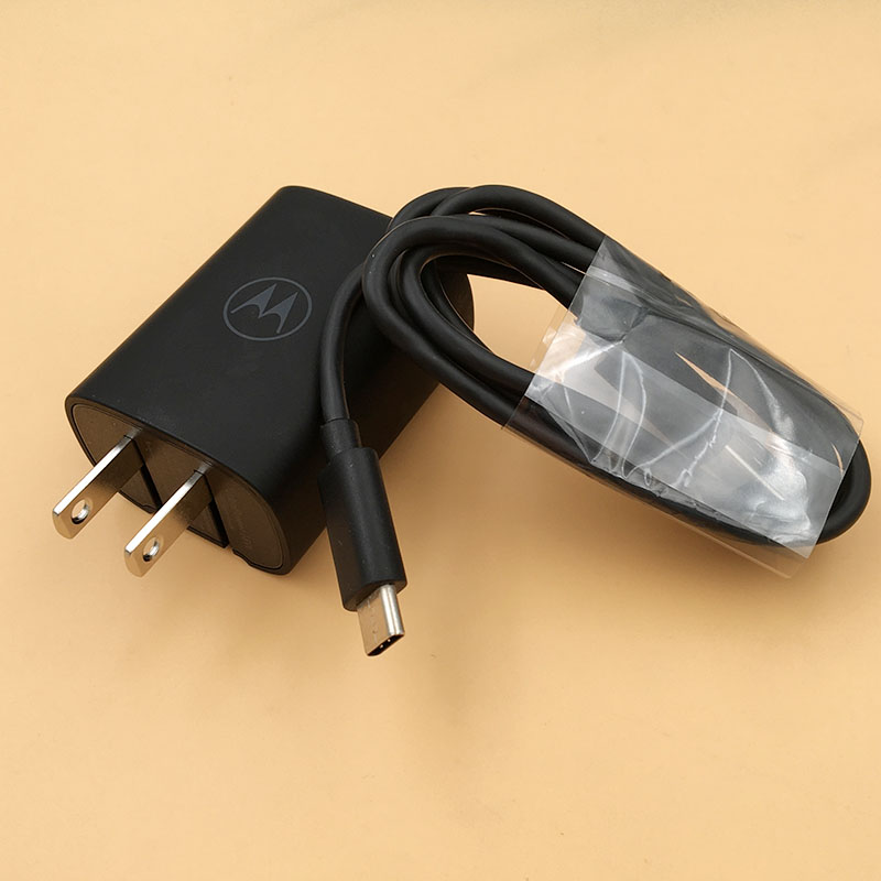 For Motorola 18W Fast Charger US Plug Turbo Power Adapter For Moto G6 G5 G7 G8 G9 G5S E5 G4 Plus G50 P30 Micro USB/Type C Cable